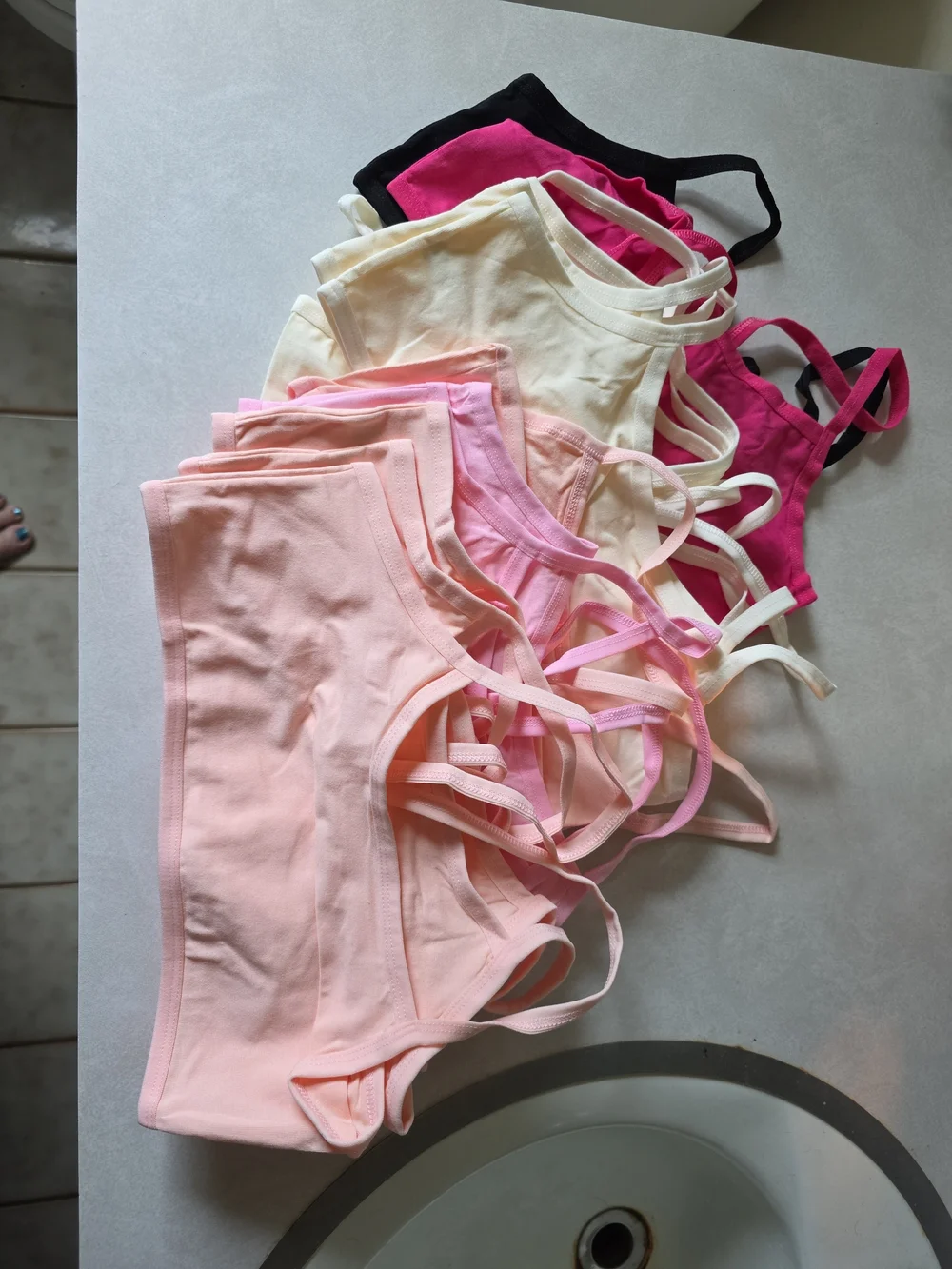Girls Large Training Bras Pre Teenage Underwear 12 Pcs